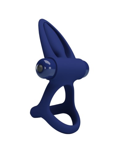 PRETTY LOVE - MAT DOPPIO ANELLO CON VIBRAZIONE E STIMOLATORE BLU