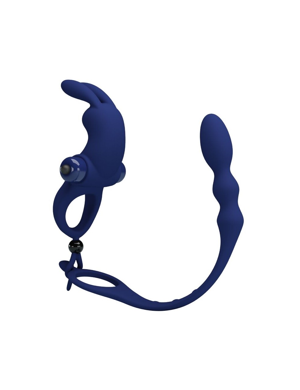 PRETTY LOVE - AYAD ANELLO VIBRATORE RABBIT CON SPINA BLU