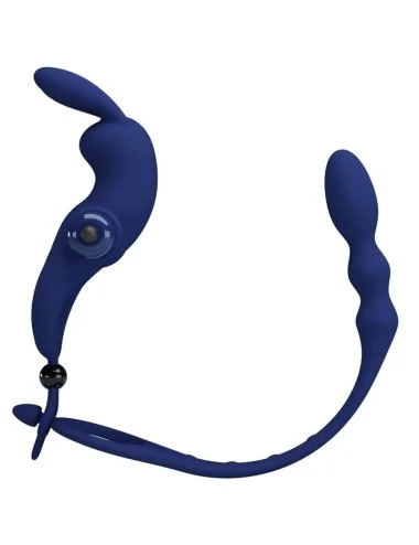 PRETTY LOVE - AYAD ANELLO VIBRATORE RABBIT CON SPINA BLU