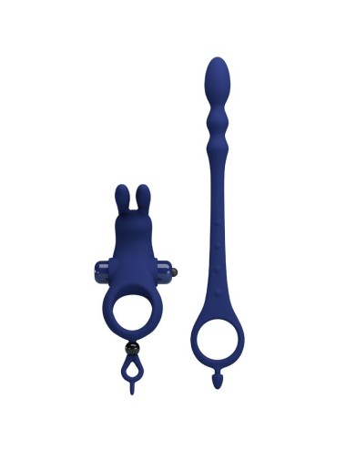 PRETTY LOVE - AYAD ANELLO VIBRATORE RABBIT CON SPINA BLU