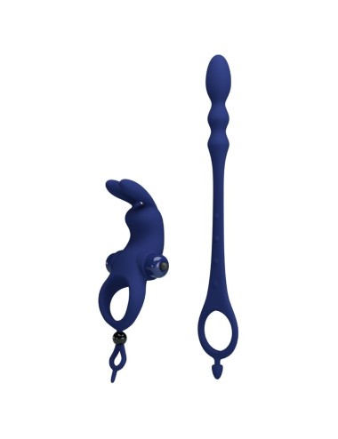 PRETTY LOVE - AYAD ANELLO VIBRATORE RABBIT CON SPINA BLU
