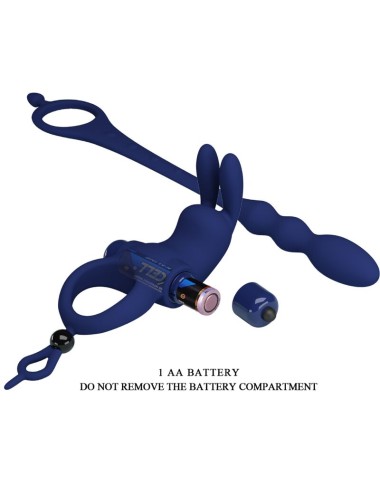 PRETTY LOVE - AYAD ANELLO VIBRATORE RABBIT CON SPINA BLU