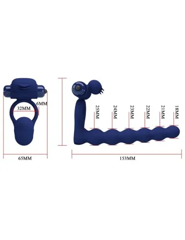 PRETTY LOVE - AJMAL ANELLO VIBRANTE CON SPINA BLU