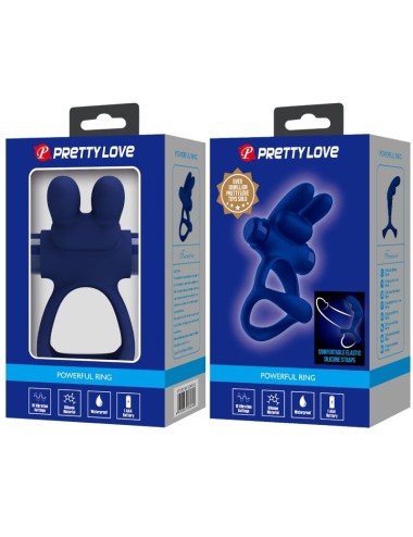 PRETTY LOVE - FRANCISCO ANELLO VIBRANTE DOPPIO BLU CONIGLIO
