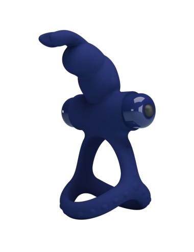 PRETTY LOVE - LUCHITO ANELLO VIBRANTE DOPPIO CONIGLIO BLU