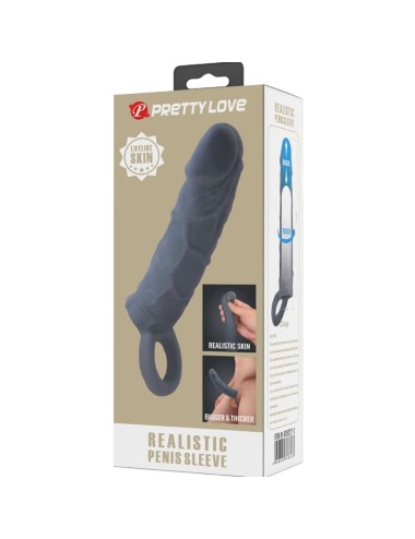 PRETTY LOVE - REALISTIC SKIN PENE SLEEVE GRIGIO SCURO