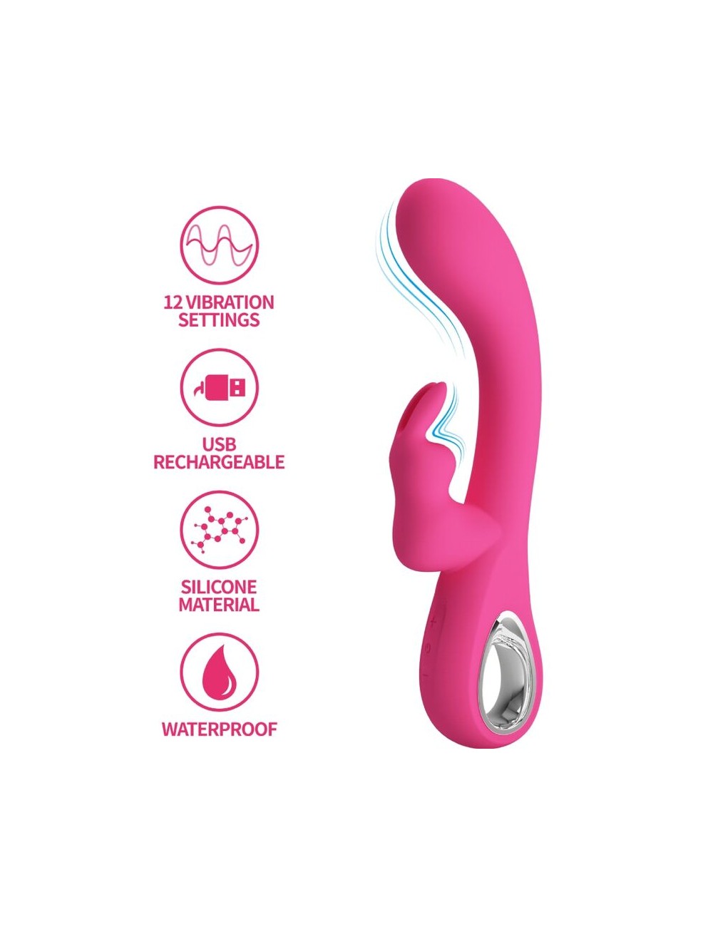PRETTY LOVE - VIBRATORE NOVAK RABBIT 12 VIBRAZIONI ROSA PRETTY LOVE - VIBRATORE NOVAK RABBIT 12 VIBRAZIONI ROSA