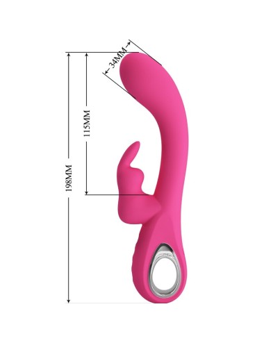 PRETTY LOVE - VIBRATORE NOVAK RABBIT 12 VIBRAZIONI ROSA