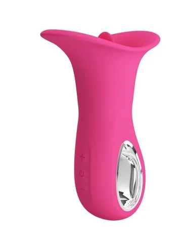 PRETTY LOVE - CLYDE VIBRATORE ORALE LINGUA VIBRANTE 12 VIBRAZIONI ROSA