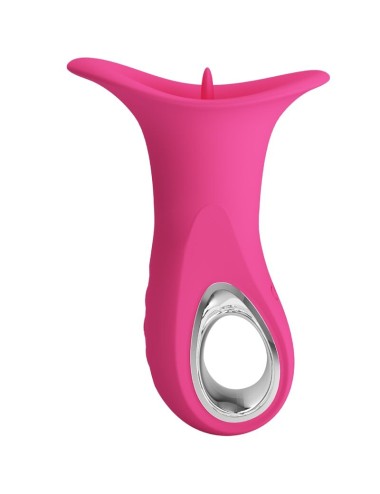 PRETTY LOVE - CLYDE VIBRATORE ORALE LINGUA VIBRANTE 12 VIBRAZIONI ROSA