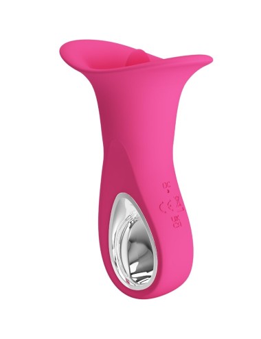 PRETTY LOVE - CLYDE VIBRATORE ORALE LINGUA VIBRANTE 12 VIBRAZIONI ROSA