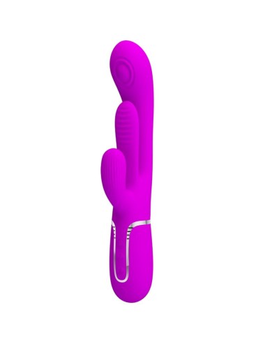 PRETTY LOVE - SHANIA VIBRATORE TRIPLO CONIGLIO MULTIFUNZIONE ROSA