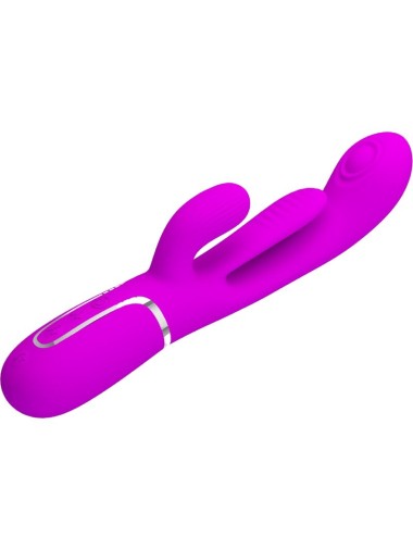 PRETTY LOVE - SHANIA VIBRATORE TRIPLO CONIGLIO MULTIFUNZIONE ROSA