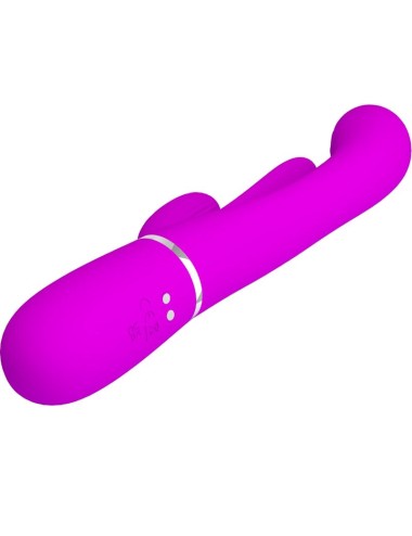PRETTY LOVE - SHANIA VIBRATORE TRIPLO CONIGLIO MULTIFUNZIONE ROSA