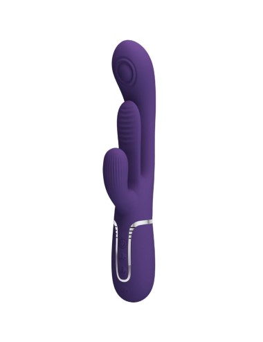 PRETTY LOVE - SHANIA VIBRATORE TRIPLO CONIGLIO MULTIFUNZIONE VIOLA