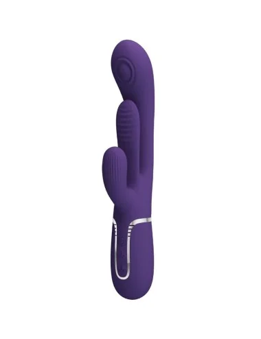 PRETTY LOVE - SHANIA VIBRATORE TRIPLO CONIGLIO MULTIFUNZIONE VIOLA