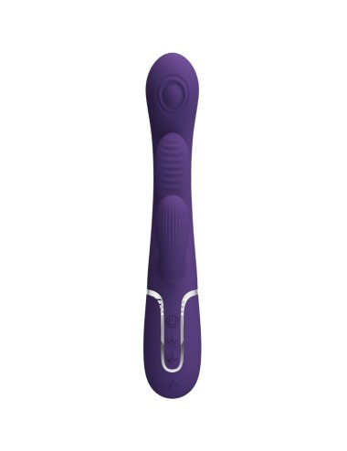 PRETTY LOVE - SHANIA VIBRATORE TRIPLO CONIGLIO MULTIFUNZIONE VIOLA