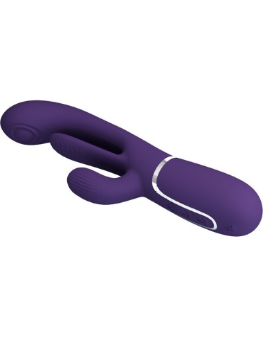 PRETTY LOVE - SHANIA VIBRATORE TRIPLO CONIGLIO MULTIFUNZIONE VIOLA
