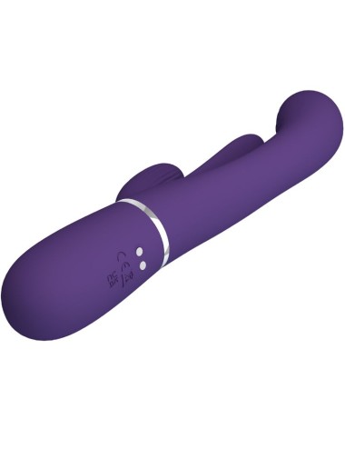 PRETTY LOVE - SHANIA VIBRATORE TRIPLO CONIGLIO MULTIFUNZIONE VIOLA