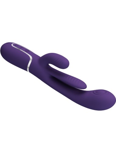 PRETTY LOVE - SHANIA VIBRATORE TRIPLO CONIGLIO MULTIFUNZIONE VIOLA