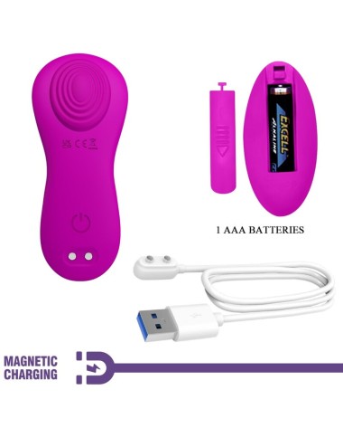 PRETTY LOVE - ROMARIO STIMOLATORE CLITORIDEO LAY-ON TELECOMANDO ROSA