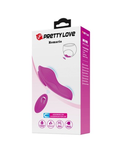 PRETTY LOVE - ROMARIO STIMOLATORE CLITORIDEO LAY-ON TELECOMANDO ROSA