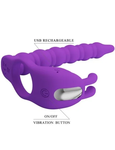 PRETTY LOVE - BLACKNEY ANELLI PER PENE CON SPINA VIBRATORE
