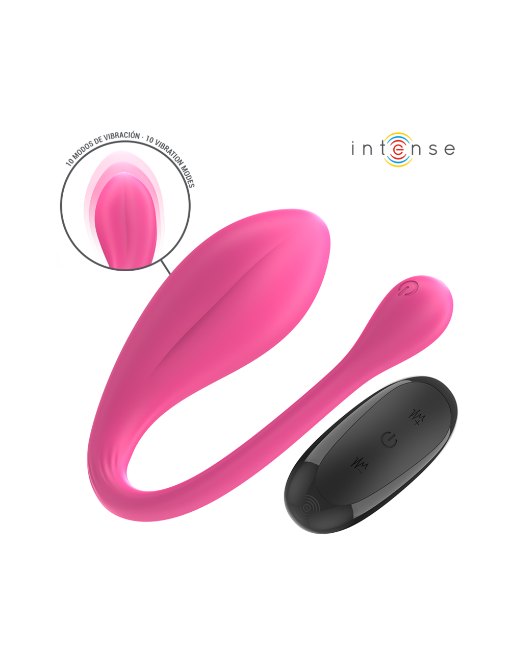 INTENSE - JANICE U VIBRATORE DOPPIA STIMOLAZIONE 10 VIBRAZIONI ROSA TELECOMANDO INTENSE - JANICE U VIBRATORE DOPPIA STIMOLAZIONE 10 VIBRAZIONI ROSA TELECOMANDO