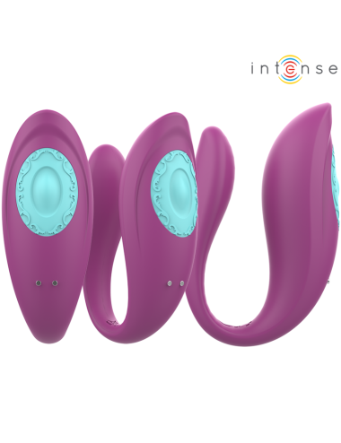 INTENSE - ANNIE VIBRATORE E STIMOLATORE A FORMA DI U TELECOMANDO VIOLA