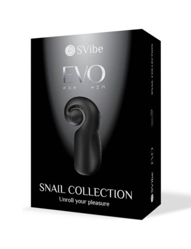 SNAIL VIBE - EVO PER LUI MASTURBATORE MASCHILE SLIDE N'ROLL NERO