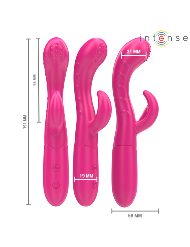 INTENSE - VIBRATORE AMARA CON LINGUA STIMOLANTE 10 VIBRAZIONI ROSA