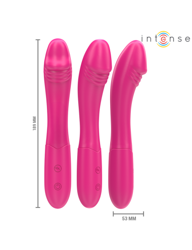 INTENSE - BELINDA VIBRATORE 19 CM FLESSIBILE 10 VIBRAZIONI ROSA