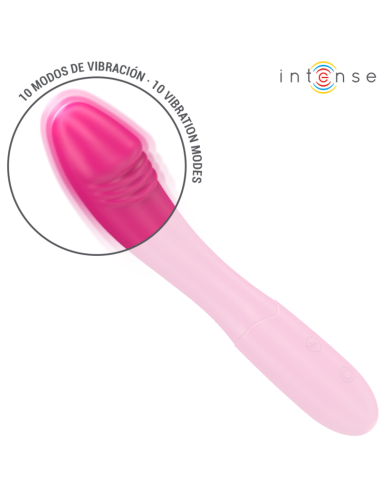INTENSE - BELINDA VIBRATORE 19 CM FLESSIBILE 10 VIBRAZIONI ROSA