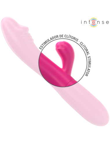 INTENSE - VIBRATORE FLESSIBILE IVY 10 VIBRAZIONI CON STIMOLAZIONE DELLA LINGUA ROSA