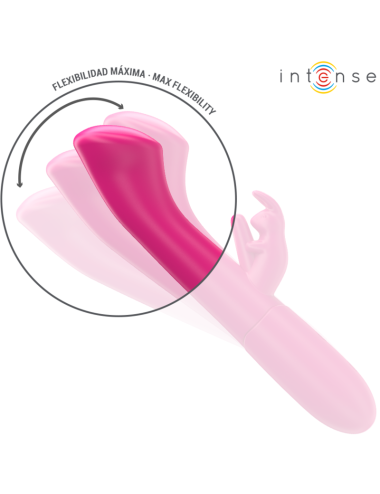 INTENSE - JULIETA VIBRATORE CONIGLIO 18,6 CM 10 VIBRAZIONI ROSA