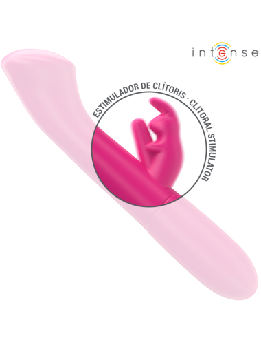 INTENSE - JULIETA VIBRATORE CONIGLIO 18,6 CM 10 VIBRAZIONI ROSA