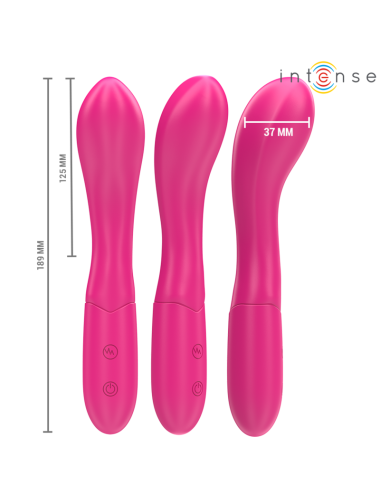 INTENSE - LISETTE VIBRATORE 19 CM FLESSIBILE 10 VIBRAZIONI ROSA