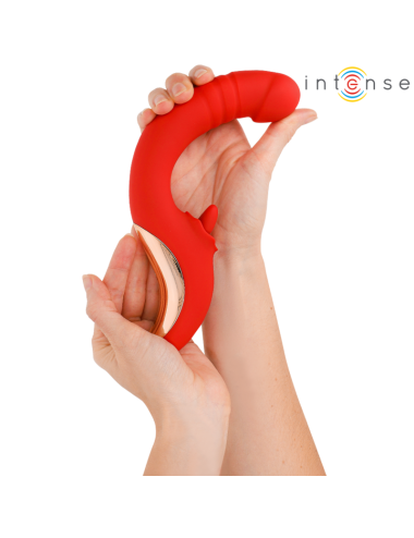 INTENSE - PAULINA VIBRATORE E STIMOLATORE A FORMA DI U ROSSO