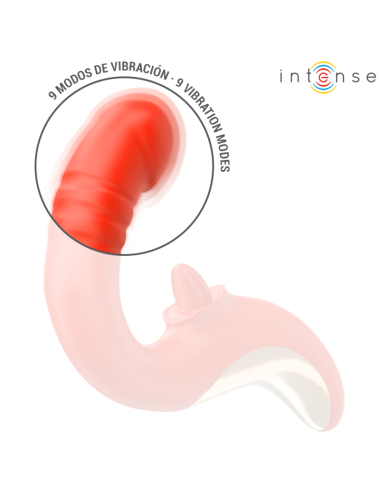 INTENSE - PAULINA VIBRATORE E STIMOLATORE A FORMA DI U ROSSO