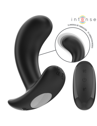 INTENSE - CHANDLER ANAL PLUG 10 VIBRAZIONI NERO TELECOMANDO