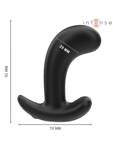 INTENSE - CHANDLER ANAL PLUG 10 VIBRAZIONI NERO TELECOMANDO