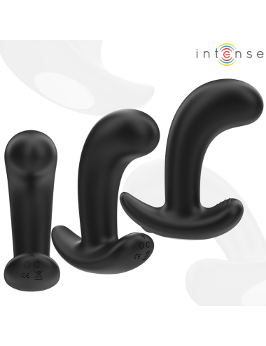 INTENSE - CHANDLER ANAL PLUG 10 VIBRAZIONI NERO TELECOMANDO