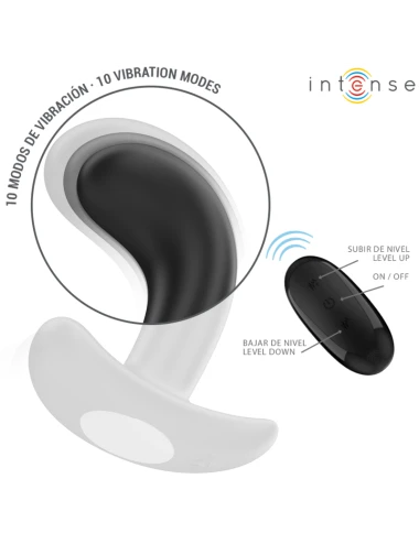 INTENSE - CHANDLER ANAL PLUG 10 VIBRAZIONI NERO TELECOMANDO