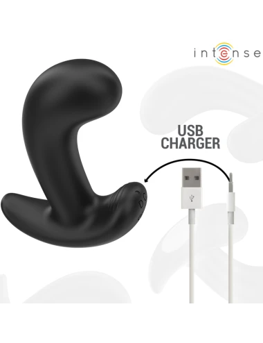 INTENSE - CHANDLER ANAL PLUG 10 VIBRAZIONI NERO TELECOMANDO