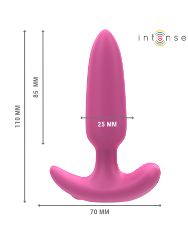 INTENSE - ROSS ANAL PLUG 10 VIBRAZIONI ROSA TELECOMANDO