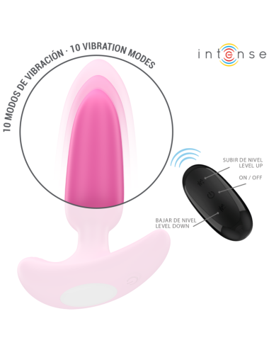 INTENSE - ROSS ANAL PLUG 10 VIBRAZIONI ROSA TELECOMANDO