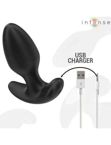 INTENSE - JOEY ANAL PLUG 10 VIBRAZIONI NERO TELECOMANDO