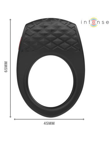 INTENSE - CLOVER VIBRATORE ANELLO PER PENE 10 VIBRAZIONI NERO