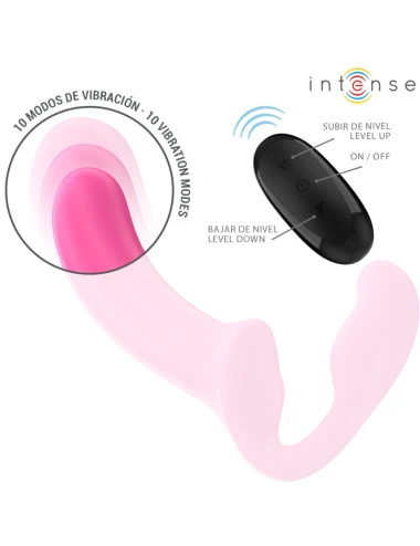 INTENSE - AMY DOPPIO VIBRATORE 20 CM ROSA TELECOMANDO