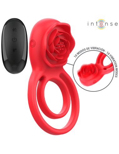 INTENSE - GAIL STIMOLATORE ROSE 10 VIBRAZIONI ROSSO TELECOMANDO